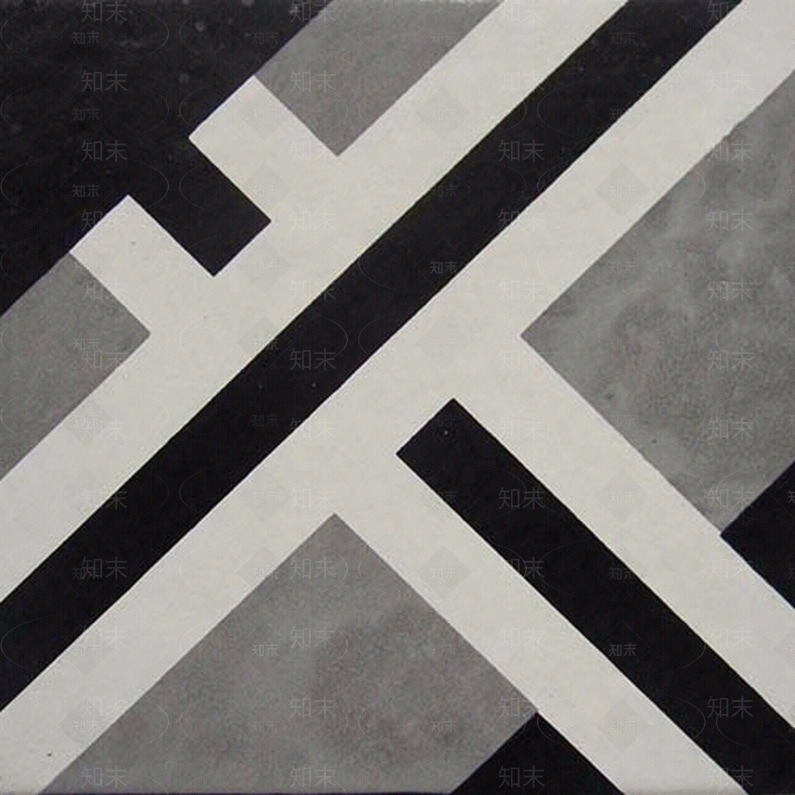 墙面地面黑白拼花贴图下载【ID:569437102】