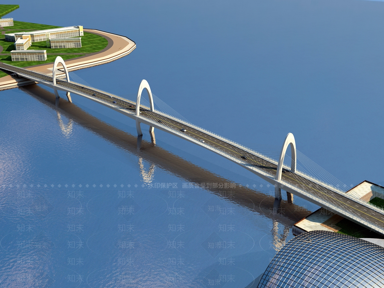 现代桥梁3D模型下载【ID:969521180】