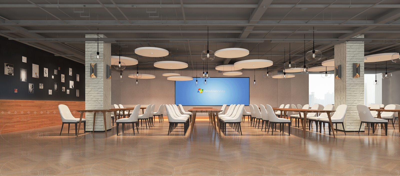 现代公司食堂3D模型下载【ID:669537582】