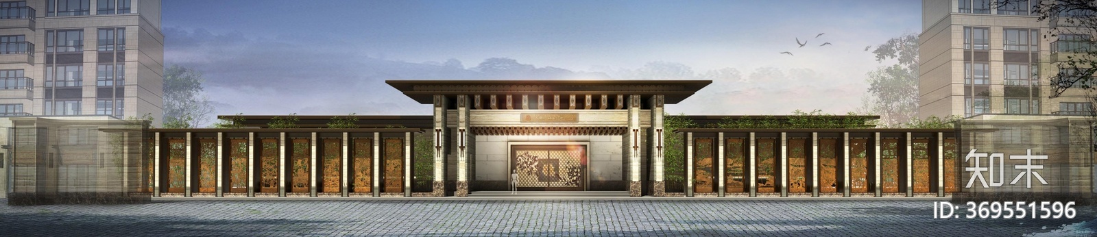 泰禾佛山院子售楼处cad施工图下载【ID:369551596】