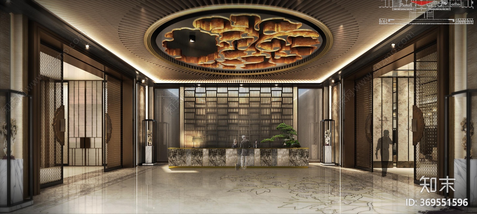 泰禾佛山院子售楼处cad施工图下载【ID:369551596】