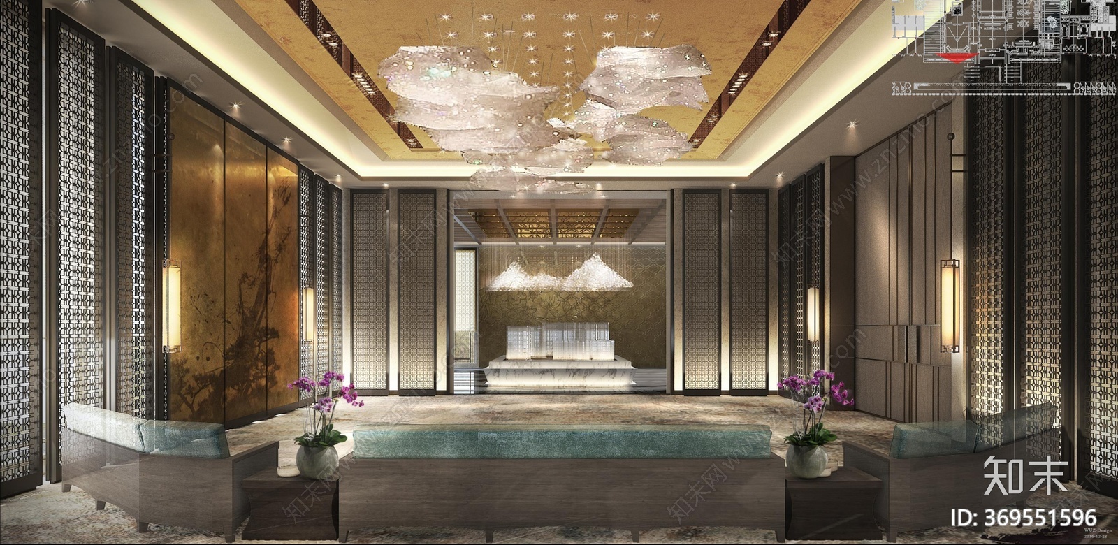 泰禾佛山院子售楼处cad施工图下载【ID:369551596】