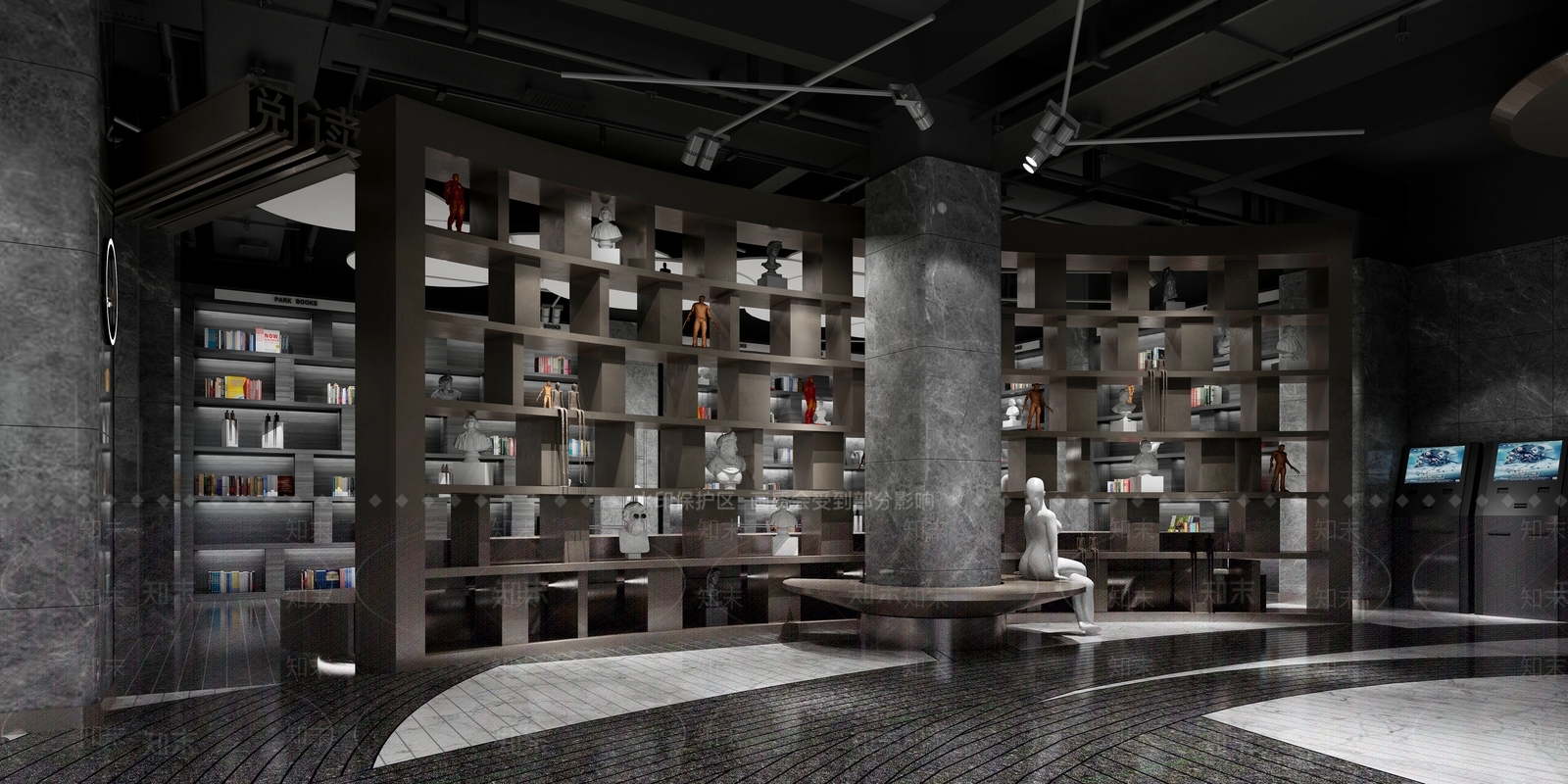 现代电影院大厅3D模型下载【ID:569558157】