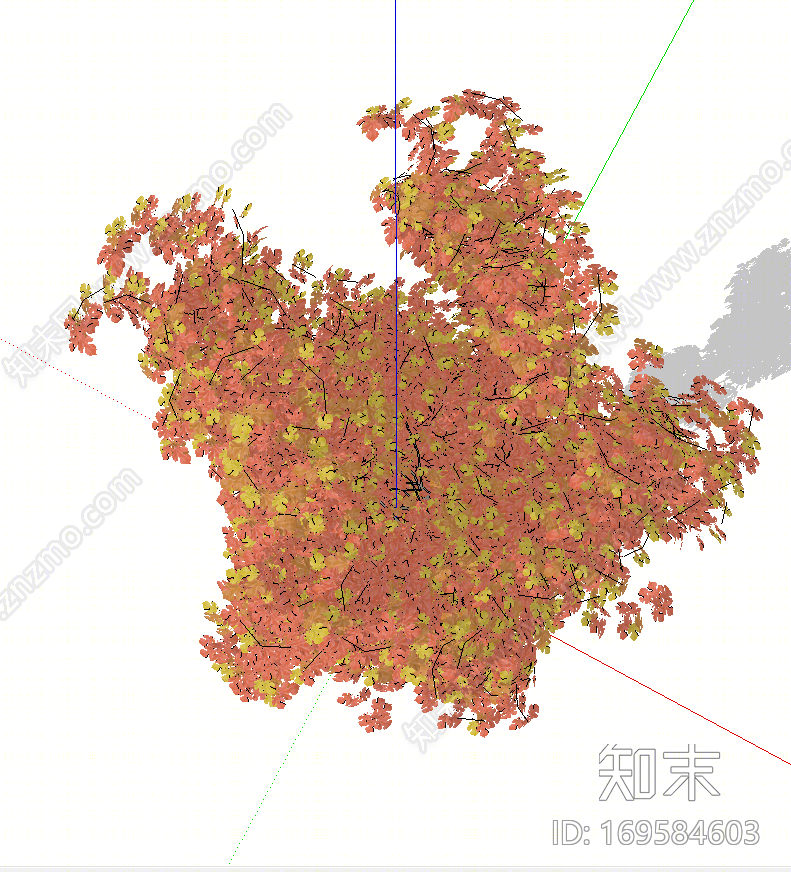 现代风格树木SU模型下载【ID:169584603】