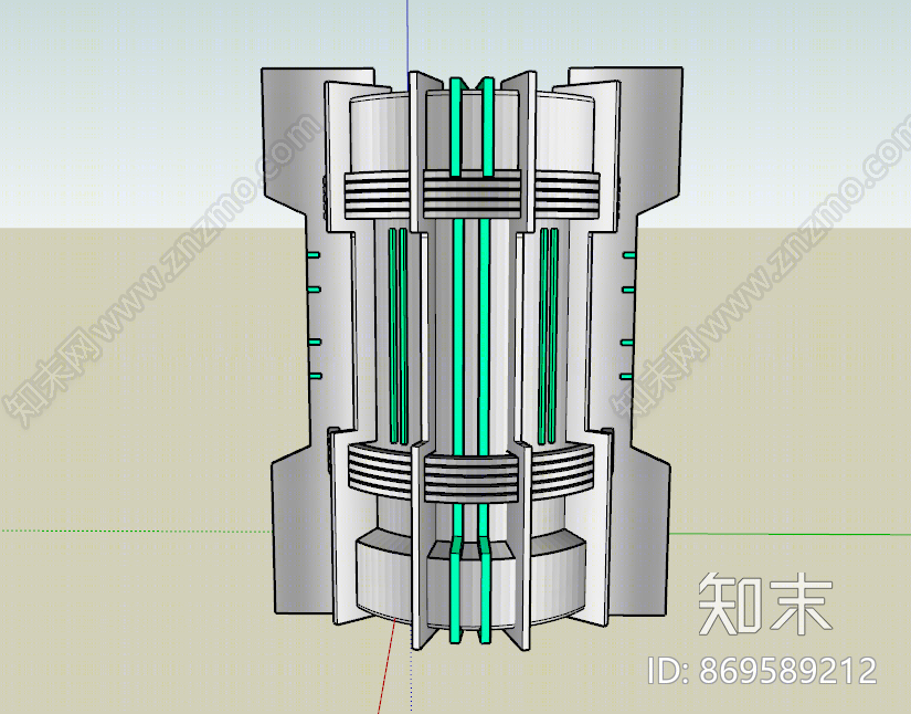 工业风格游乐设施SU模型下载【ID:869589212】