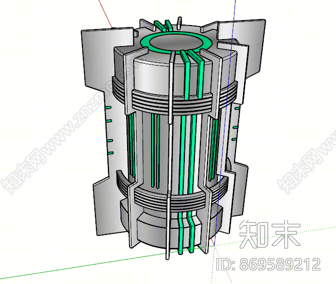 工业风格游乐设施SU模型下载【ID:869589212】