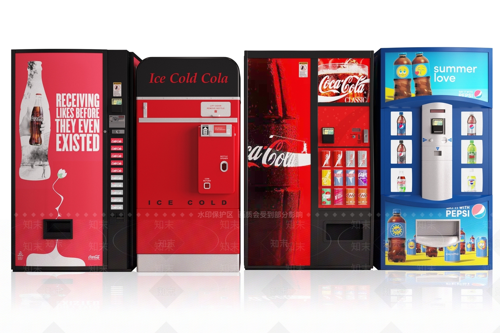 现代饮料贩卖机3D模型下载【ID:469651091】
