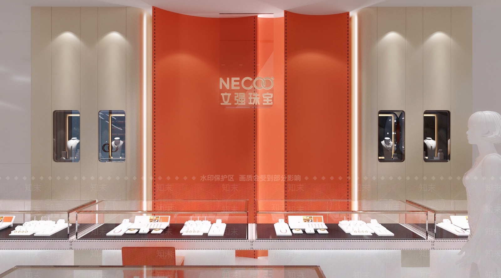 现代珠宝店3D模型下载【ID:569667867】