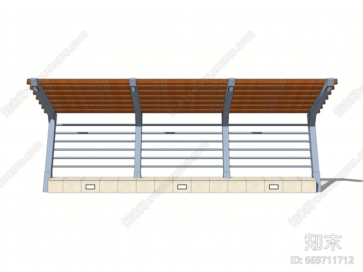 现代风格景观小建筑SU模型下载【ID:669711712】