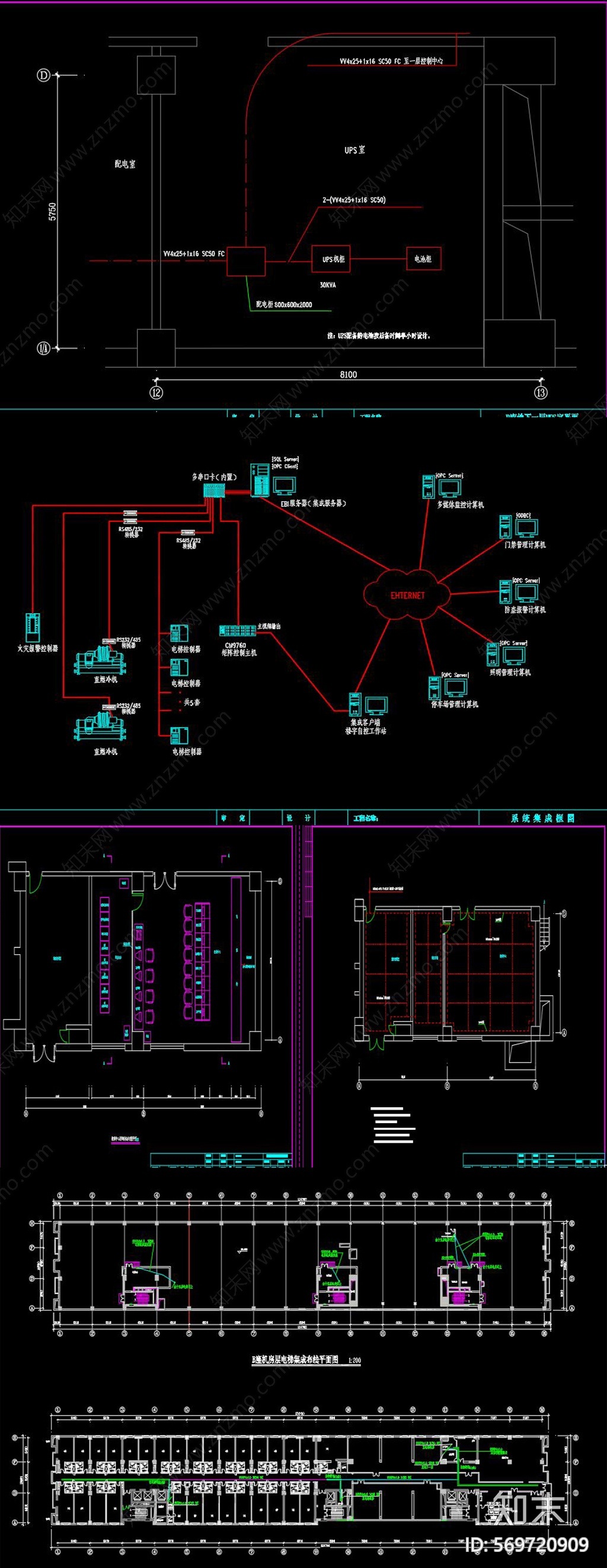 某建筑弱电智能化CAD图集施工图下载【ID:569720909】