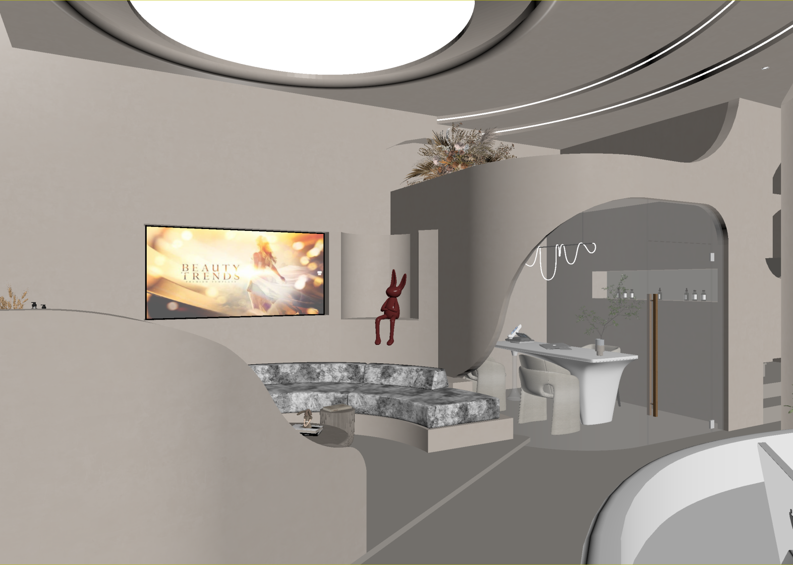 现代美容院3D模型下载【ID:1214727733】