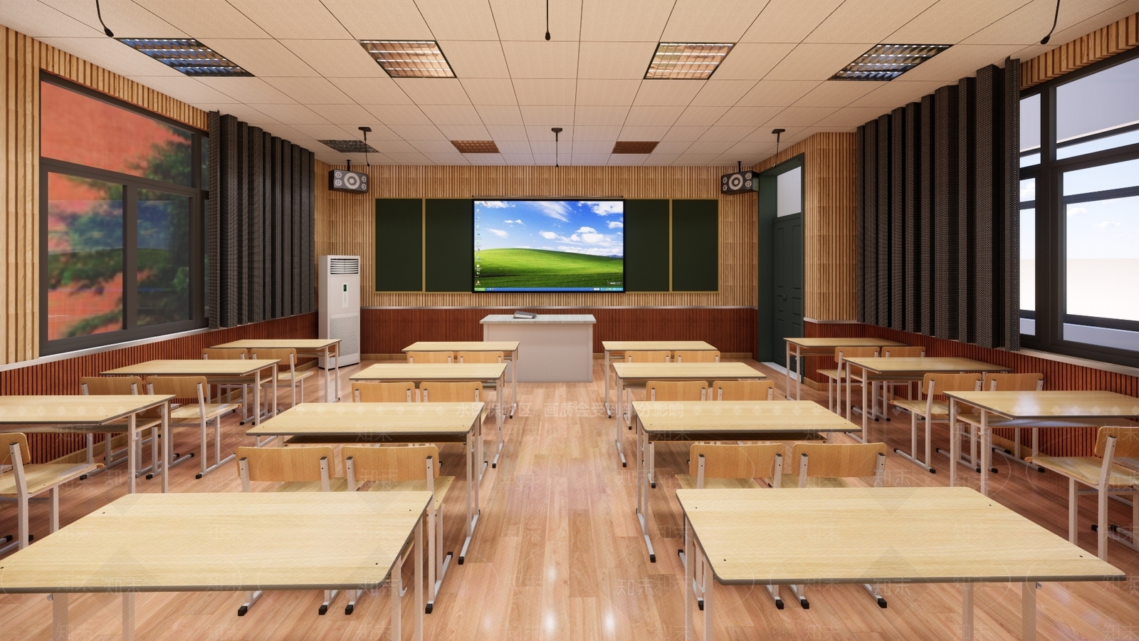 现代风格报告厅SU模型下载【ID:869782217】