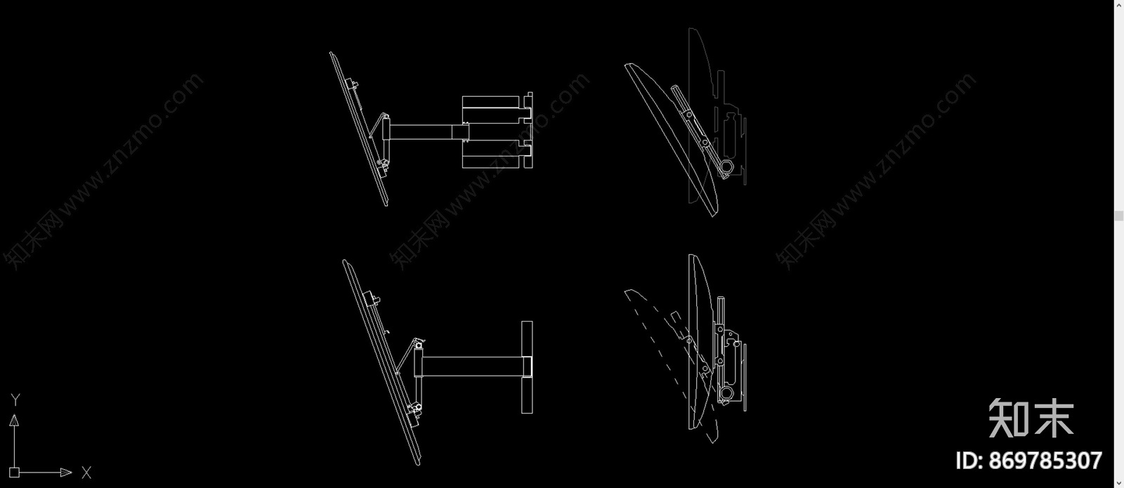 可调头电视机施工图下载【ID:869785307】