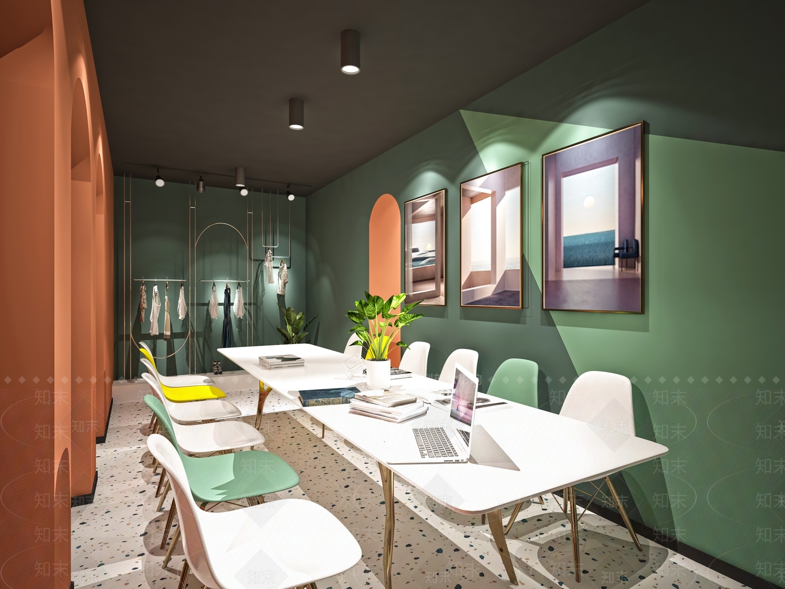 北欧网红自拍馆办公室3D模型下载【ID:969843946】