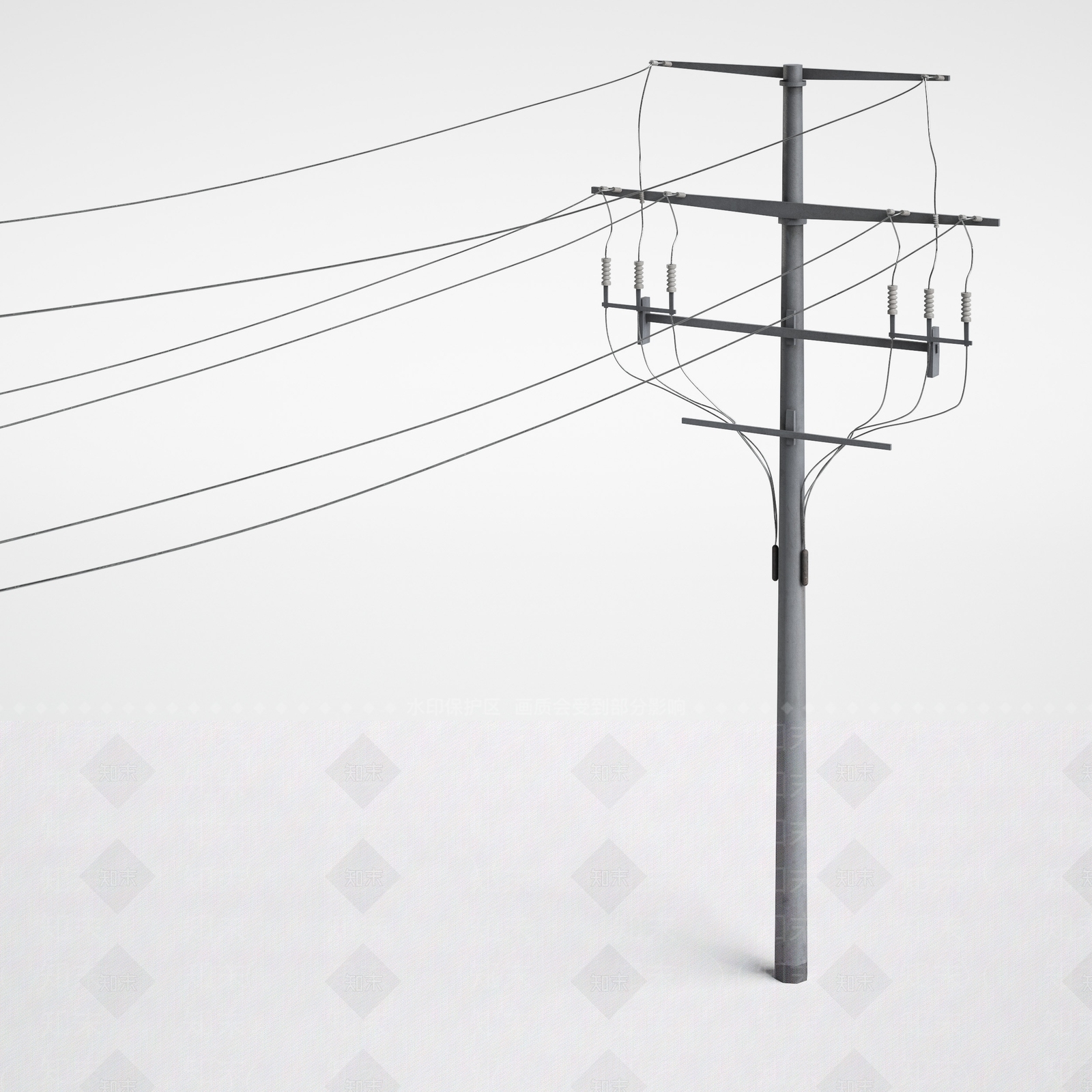 现代电塔3D模型下载【ID:869885587】