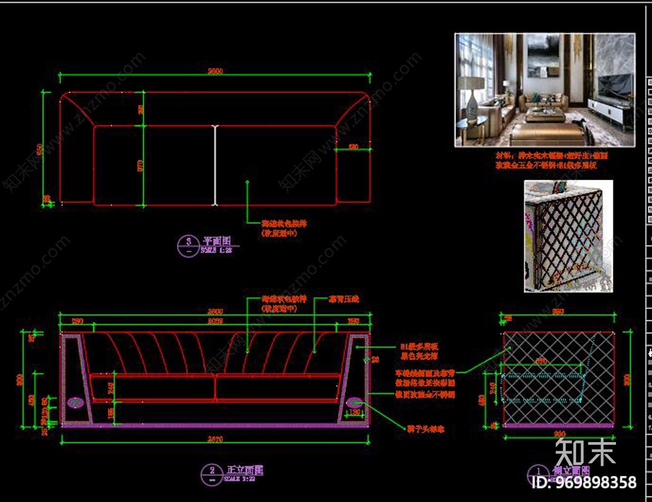 全套别墅家具施工图下载【ID:969898358】