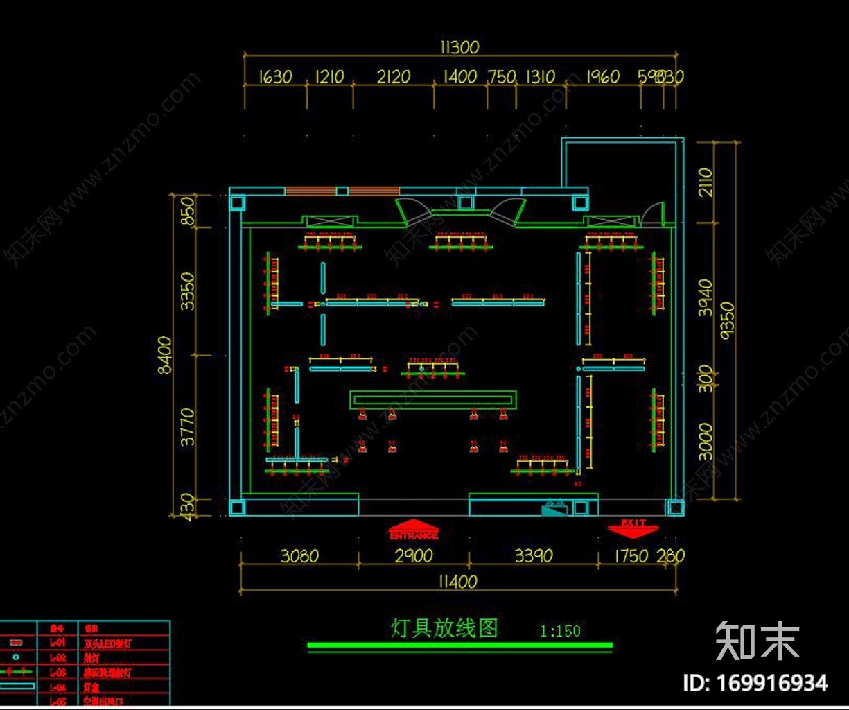 某企业展厅cad施工图下载【ID:169916934】