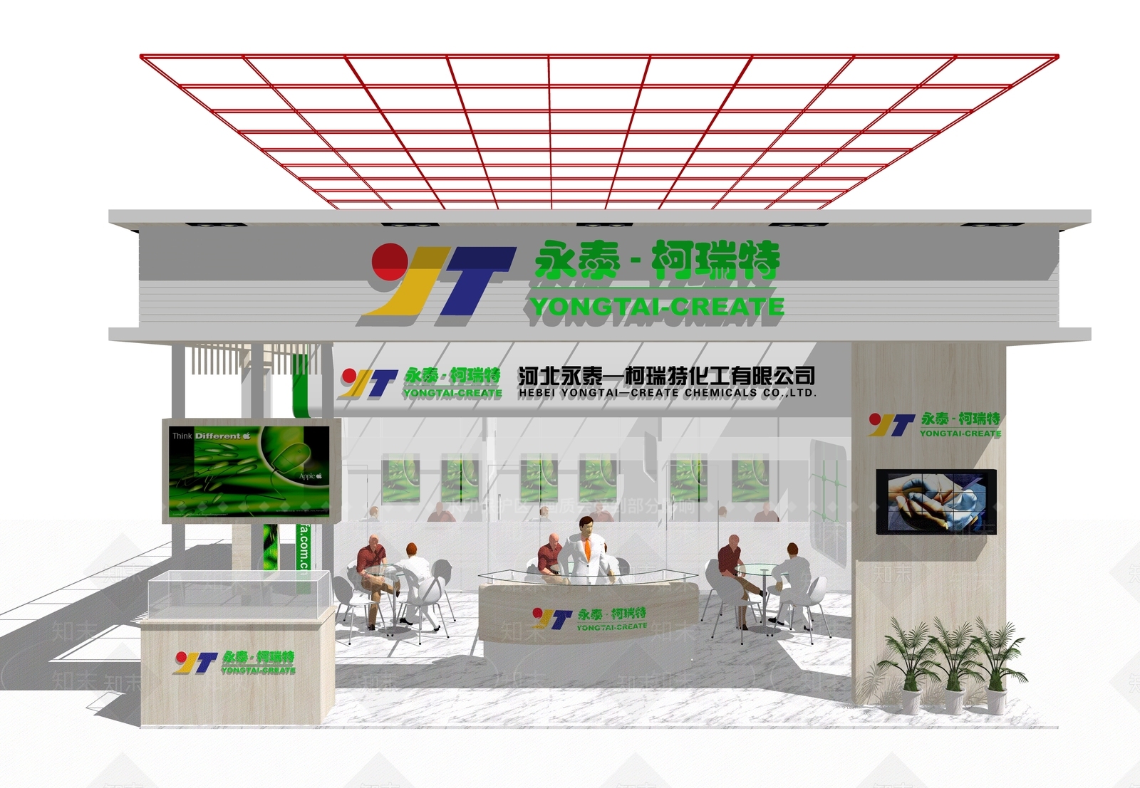 现代风格展厅SU模型下载【ID:269920971】