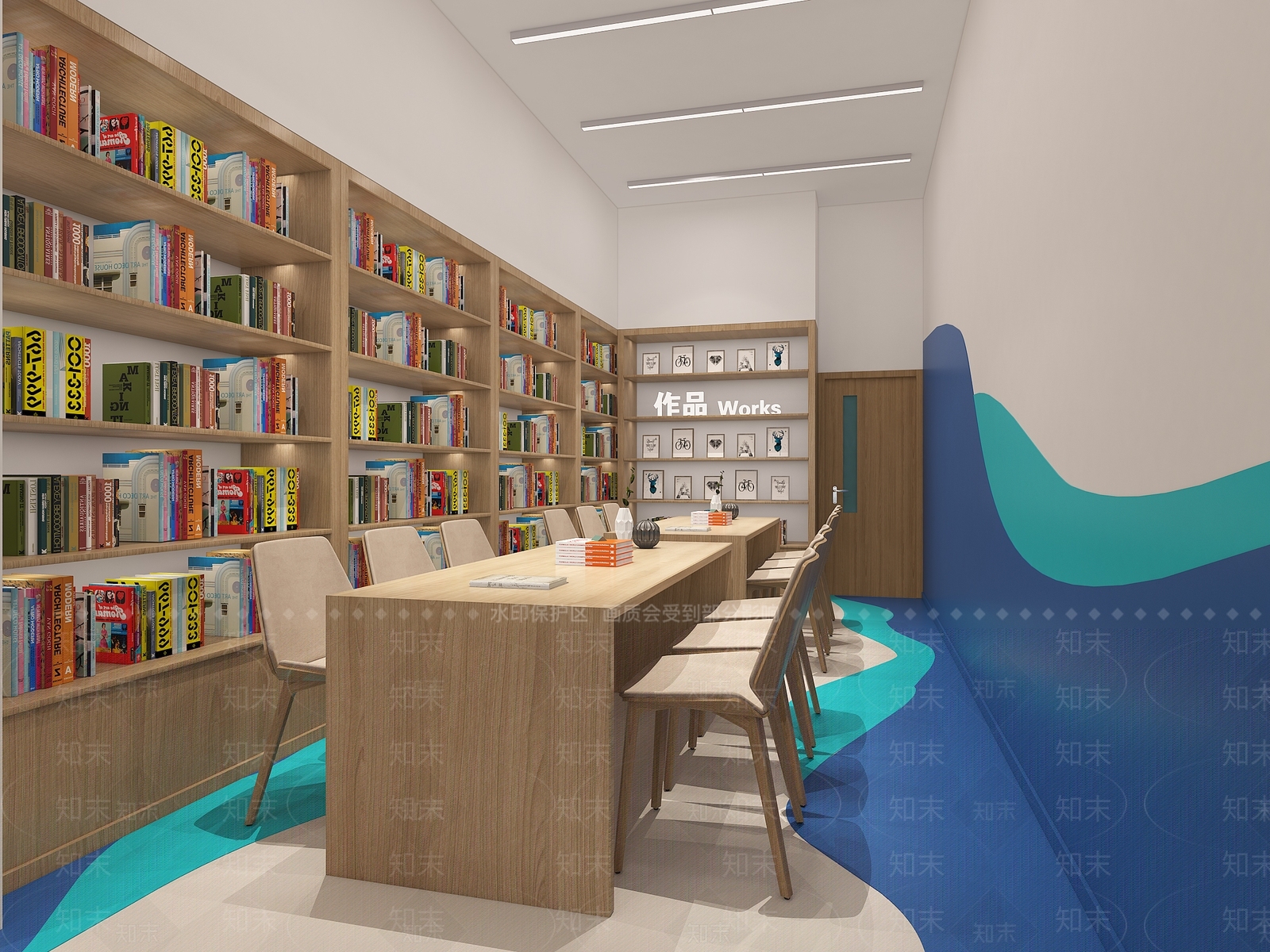 现代培训学校教室3D模型下载【ID:569930816】