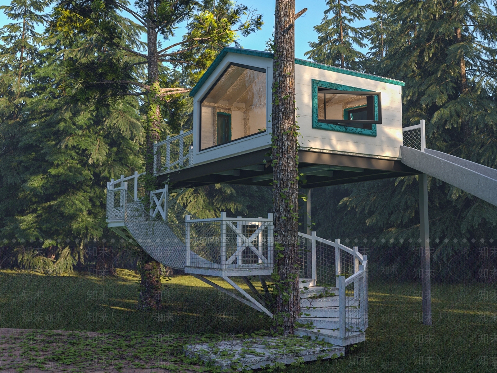 东南亚森林树屋3D模型下载【ID:869938475】