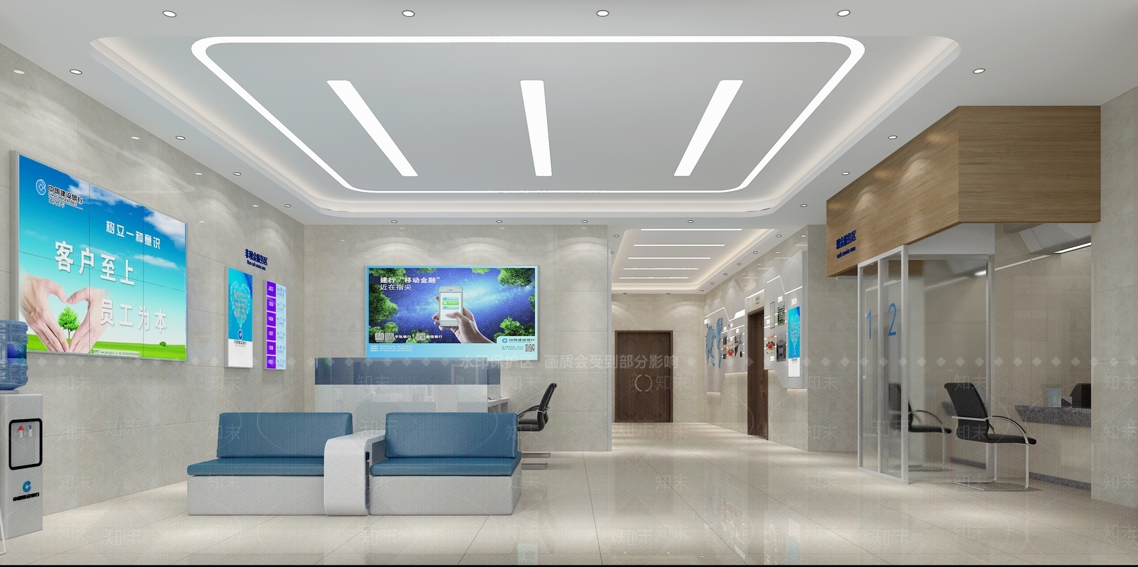 现代银行3D模型下载【ID:269970876】
