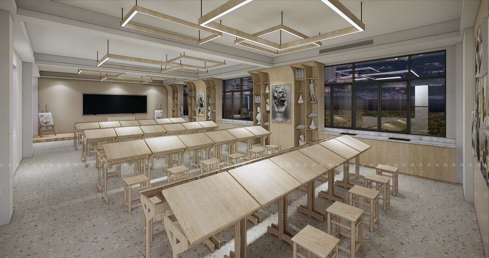 教室SU模型精品下载_SketchUp模型_知末网