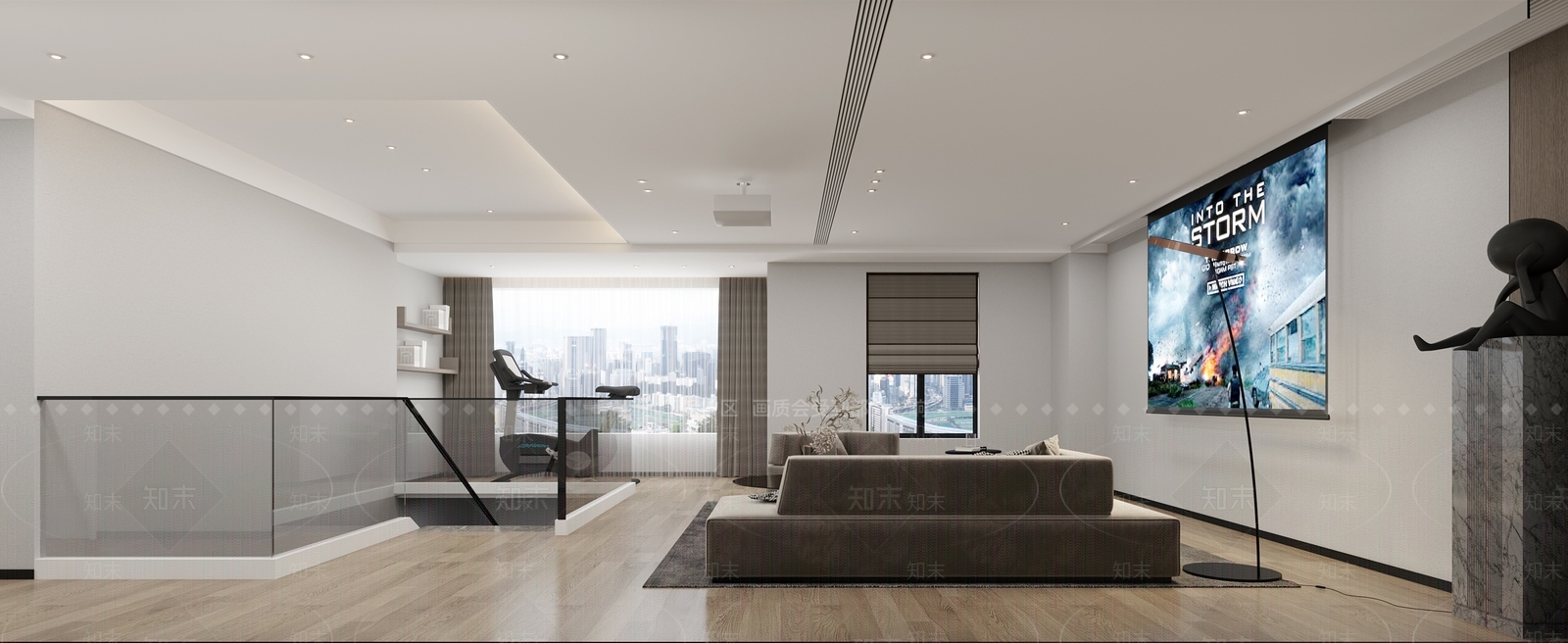 现代影音室3D模型下载【ID:870200966】