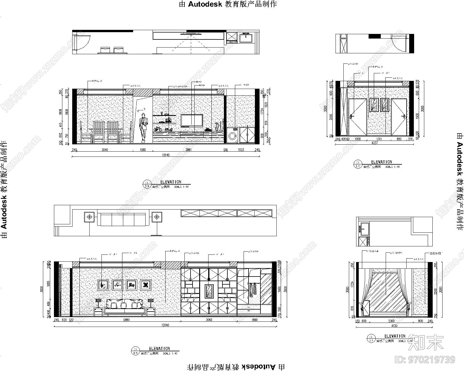 家居cad施工图下载【ID:970219739】