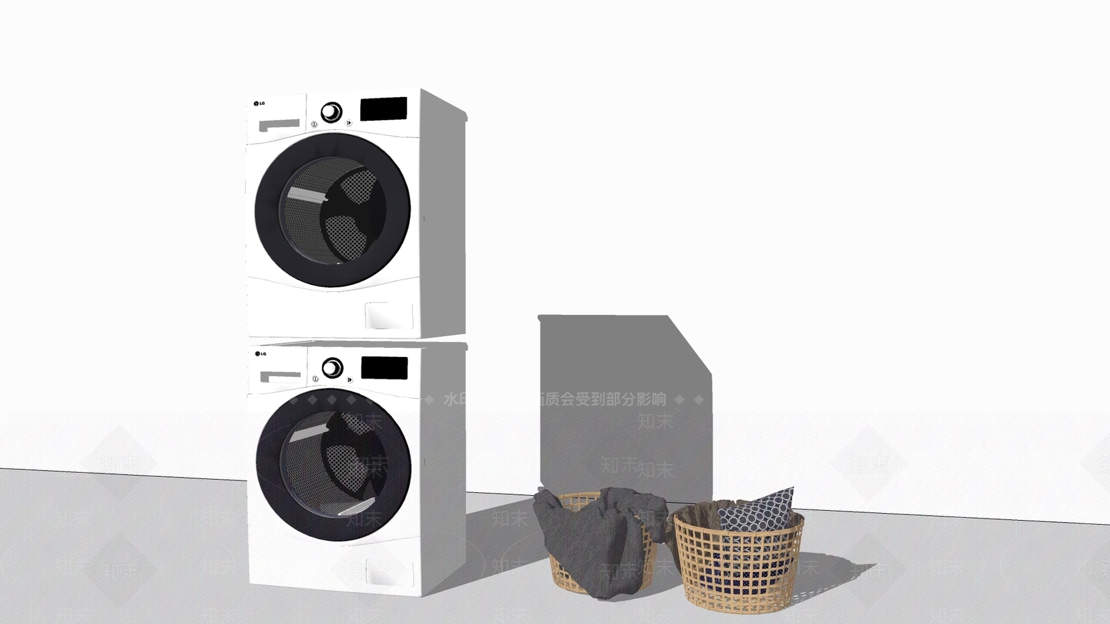 现代风格洗浴用品SU模型下载【ID:770221358】