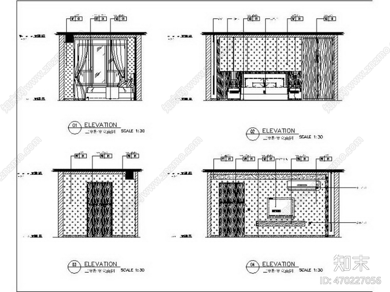 HSD琚宾-高档养老院两居室客房室内设施工图下载【ID:470227056】