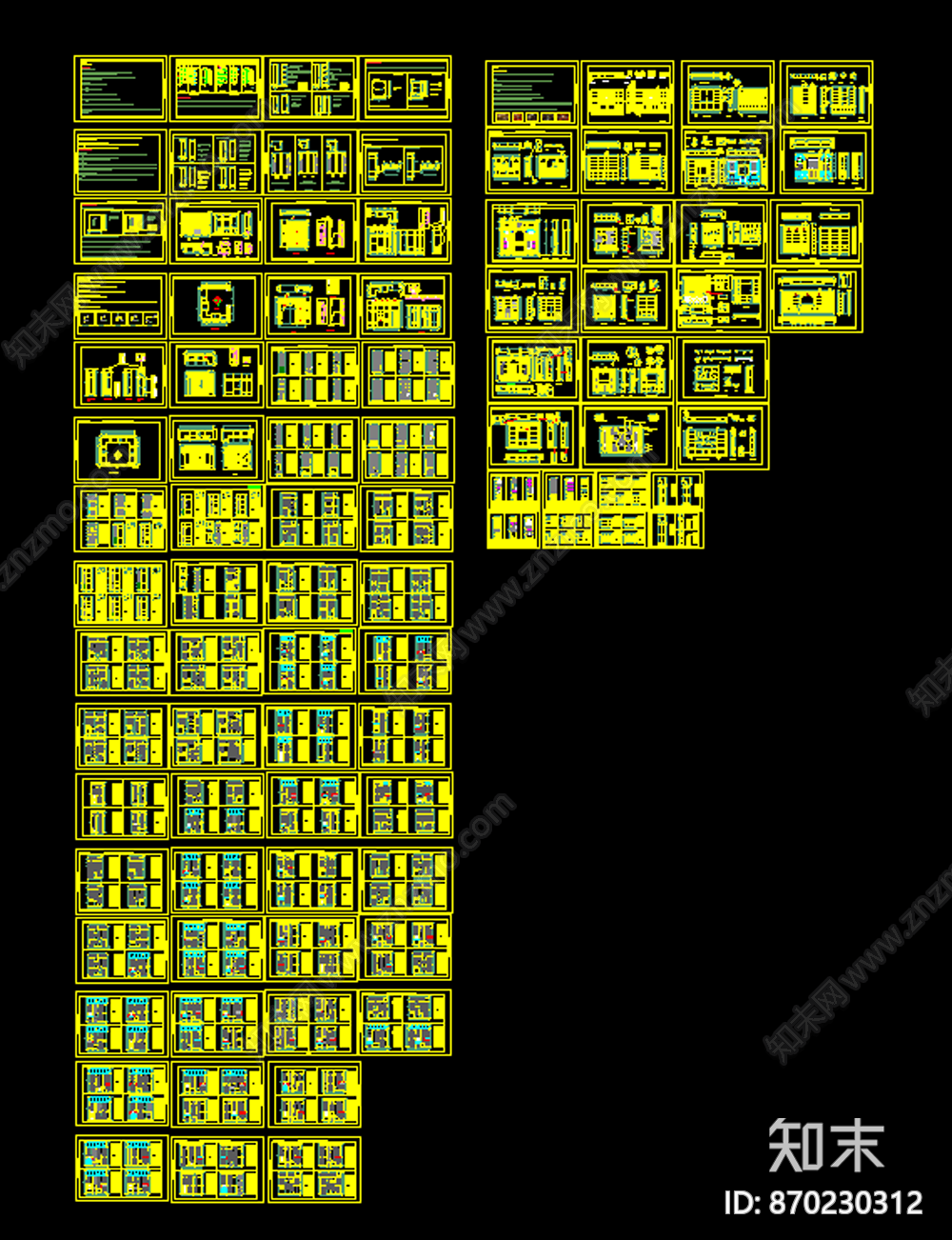 衣柜书柜cadcad施工图下载【ID:870230312】