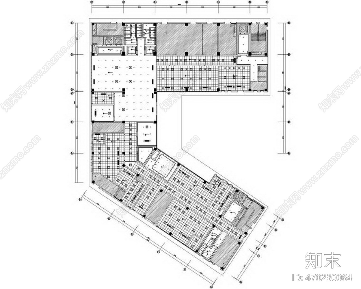 HSD琚宾-广州知识城南方医院公区全套CAcad施工图下载【ID:470230064】