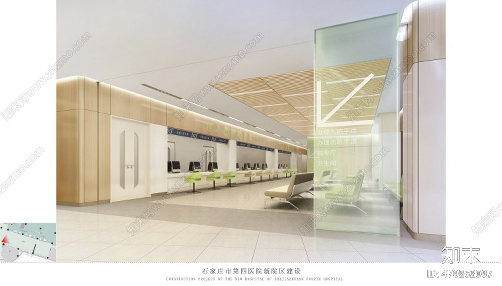 HBA-石家庄第四医院新院区室内装修CAcad施工图下载【ID:470262007】