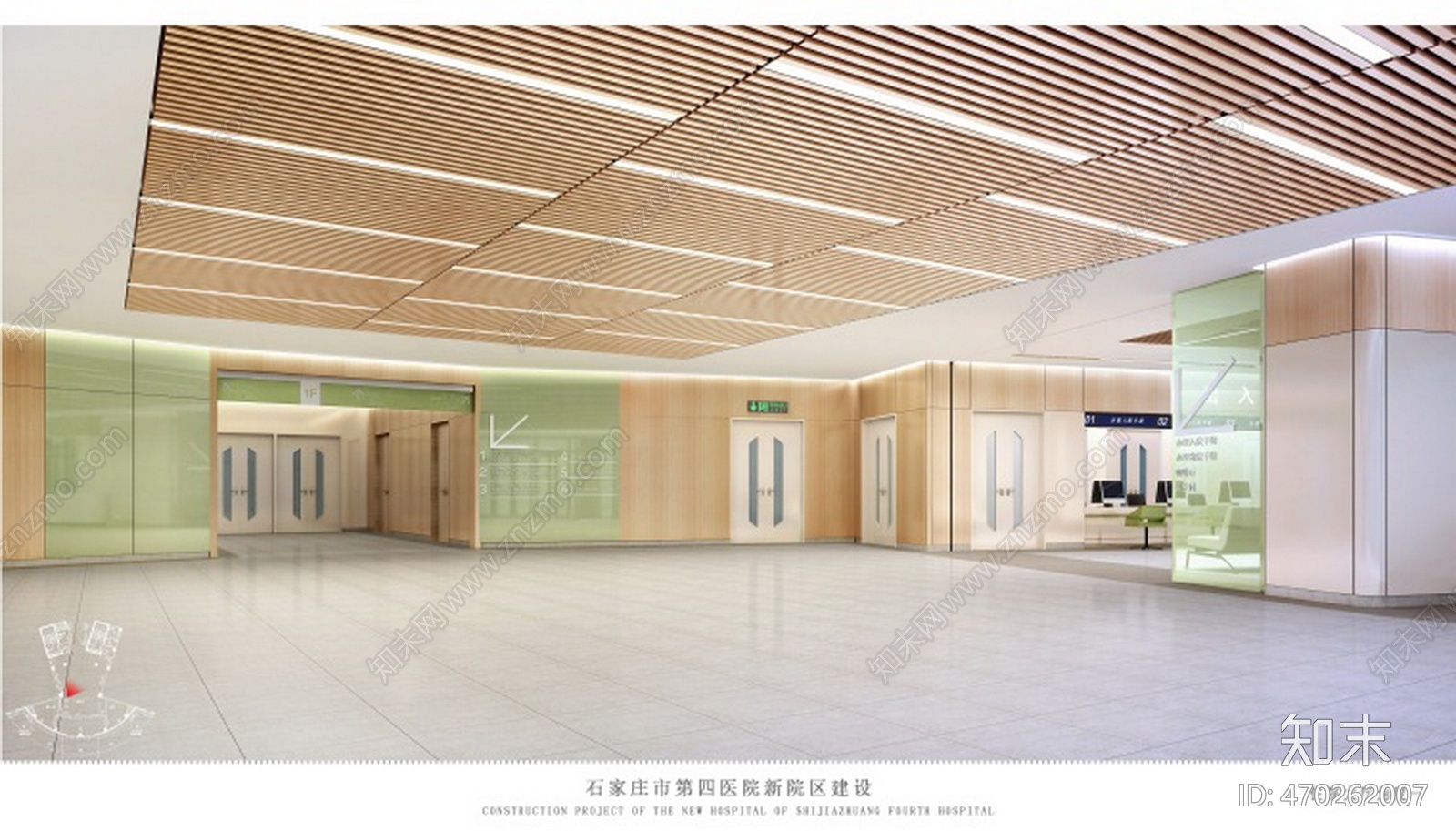 HBA-石家庄第四医院新院区室内装修CAcad施工图下载【ID:470262007】