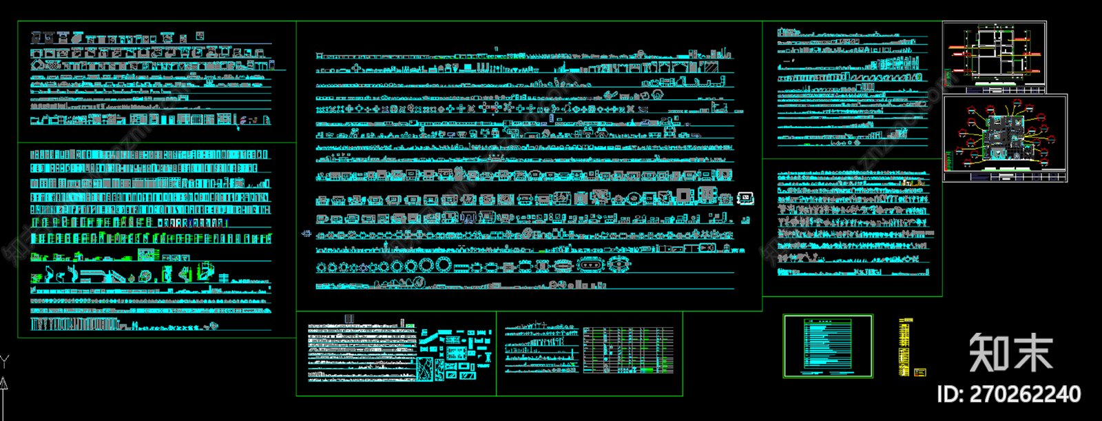 室内模型图库施工图下载【ID:270262240】