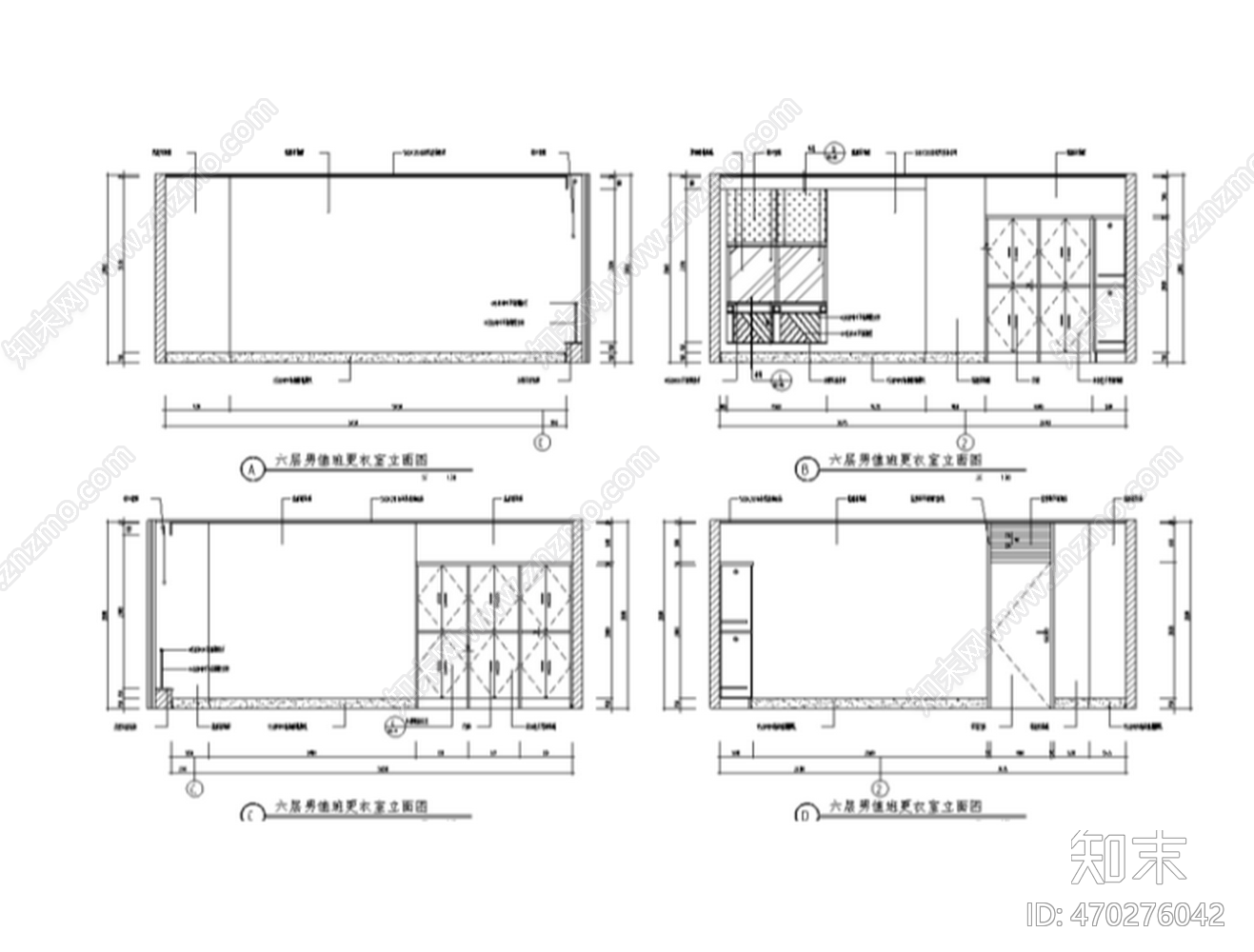 HSD琚宾-某医院室内装修设计详cad施工图下载【ID:470276042】