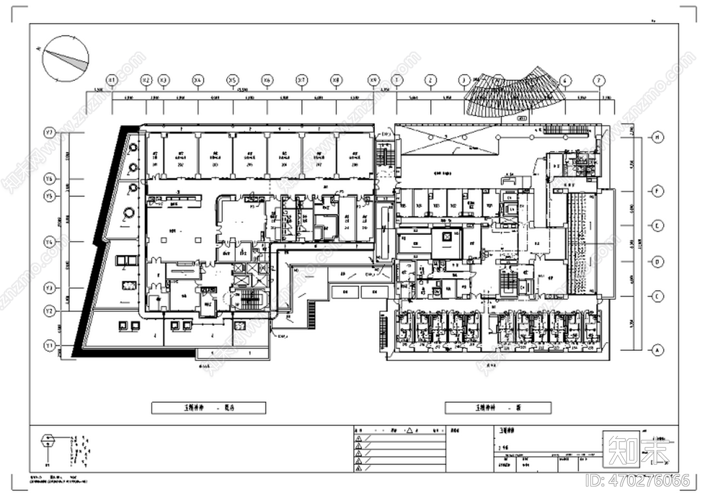 HBA-大型医院室内装修设cad施工图下载【ID:470276066】