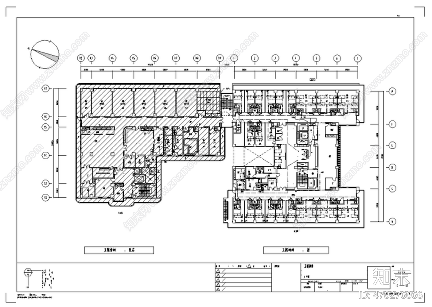 HBA-大型医院室内装修设cad施工图下载【ID:470276066】