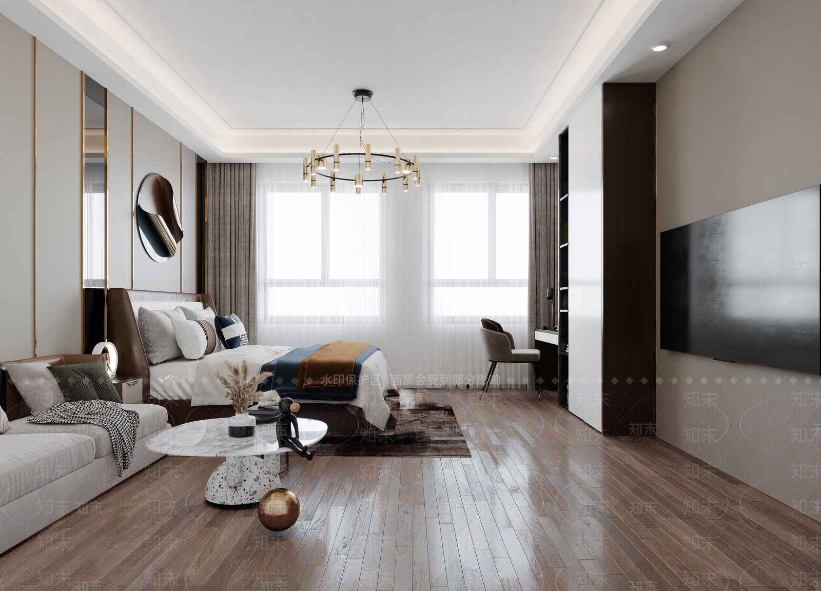 现代单身公寓3D模型下载【ID:970324732】