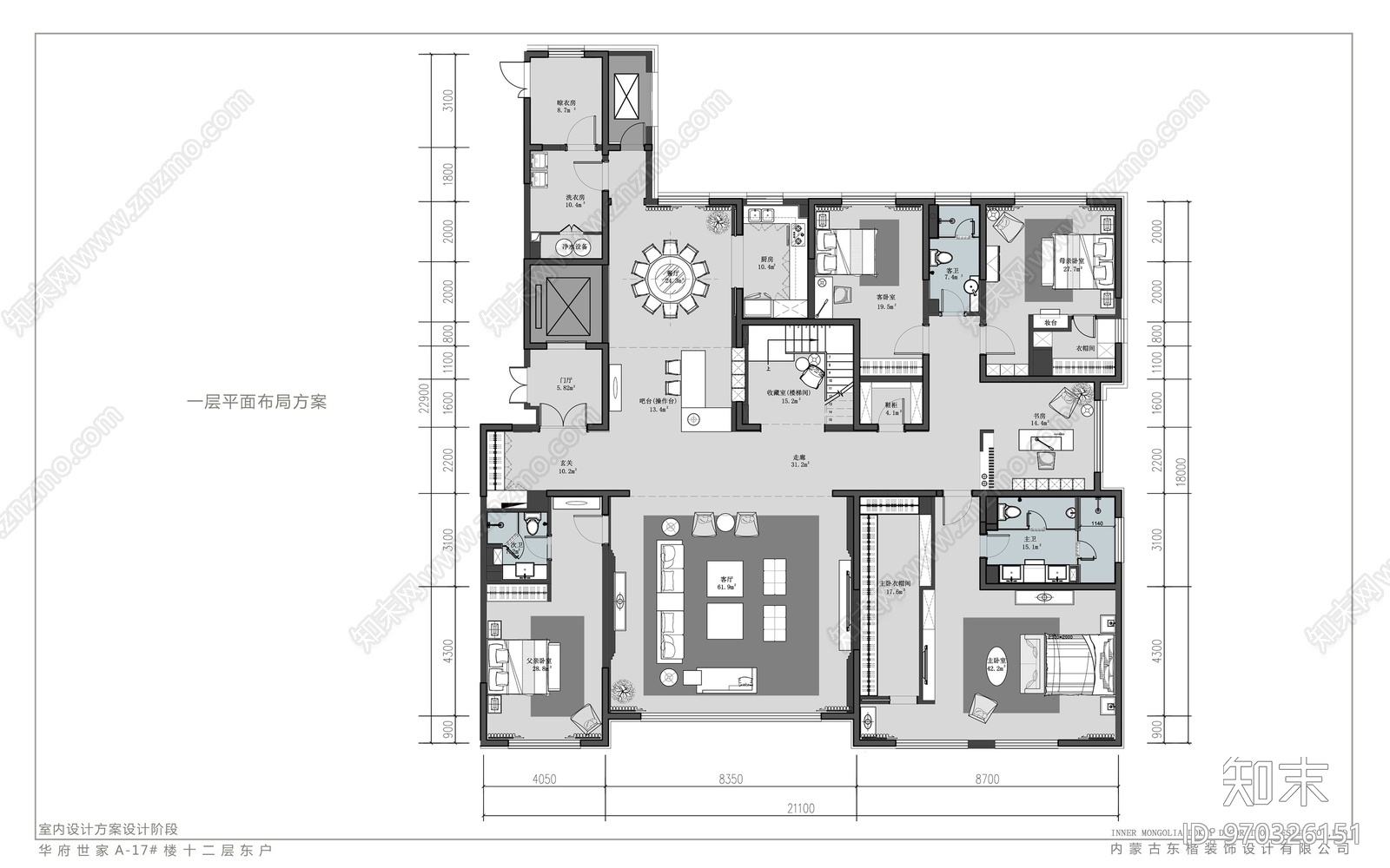 华府世家别墅cad施工图下载【ID:970326151】