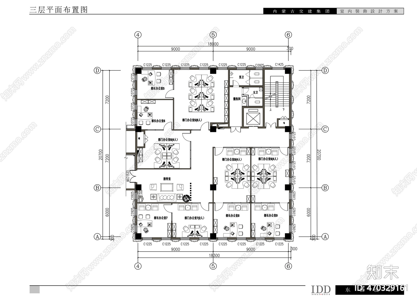 办公楼cad施工图下载【ID:470329161】