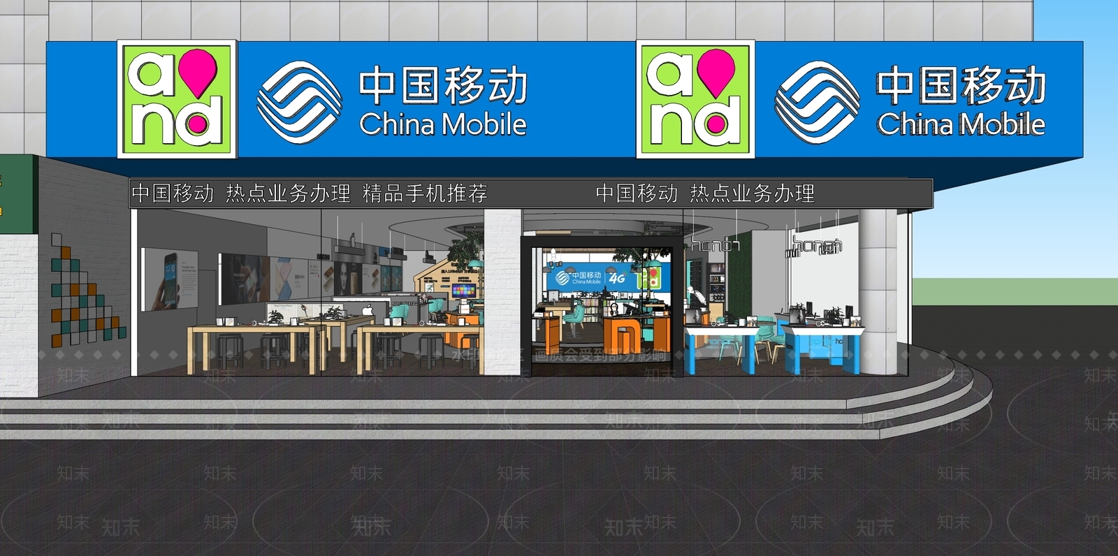 现代数码店SU模型下载【ID:170355613】