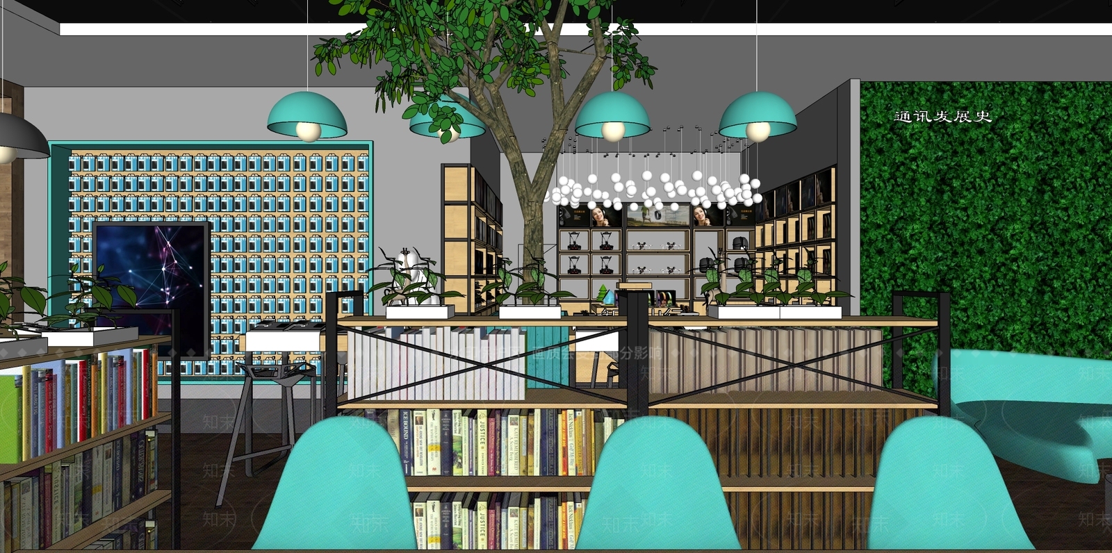 现代数码店SU模型下载【ID:170355613】