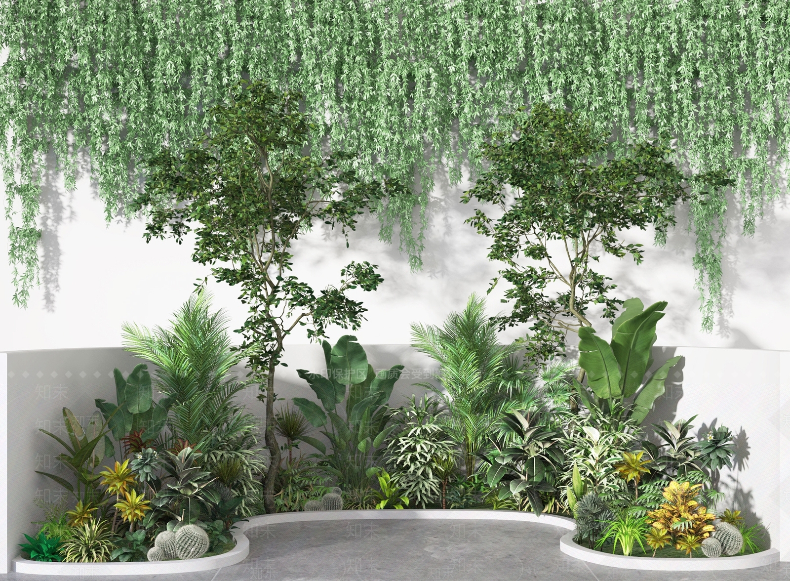 现代花坛3D模型下载【ID:370359804】