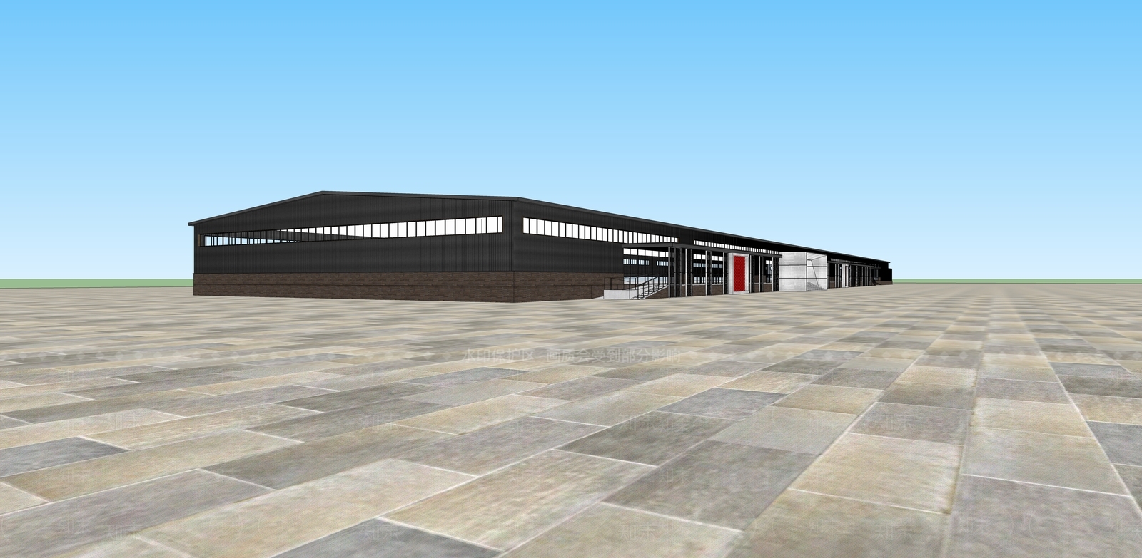 现代风格公建SU模型下载【ID:370360496】