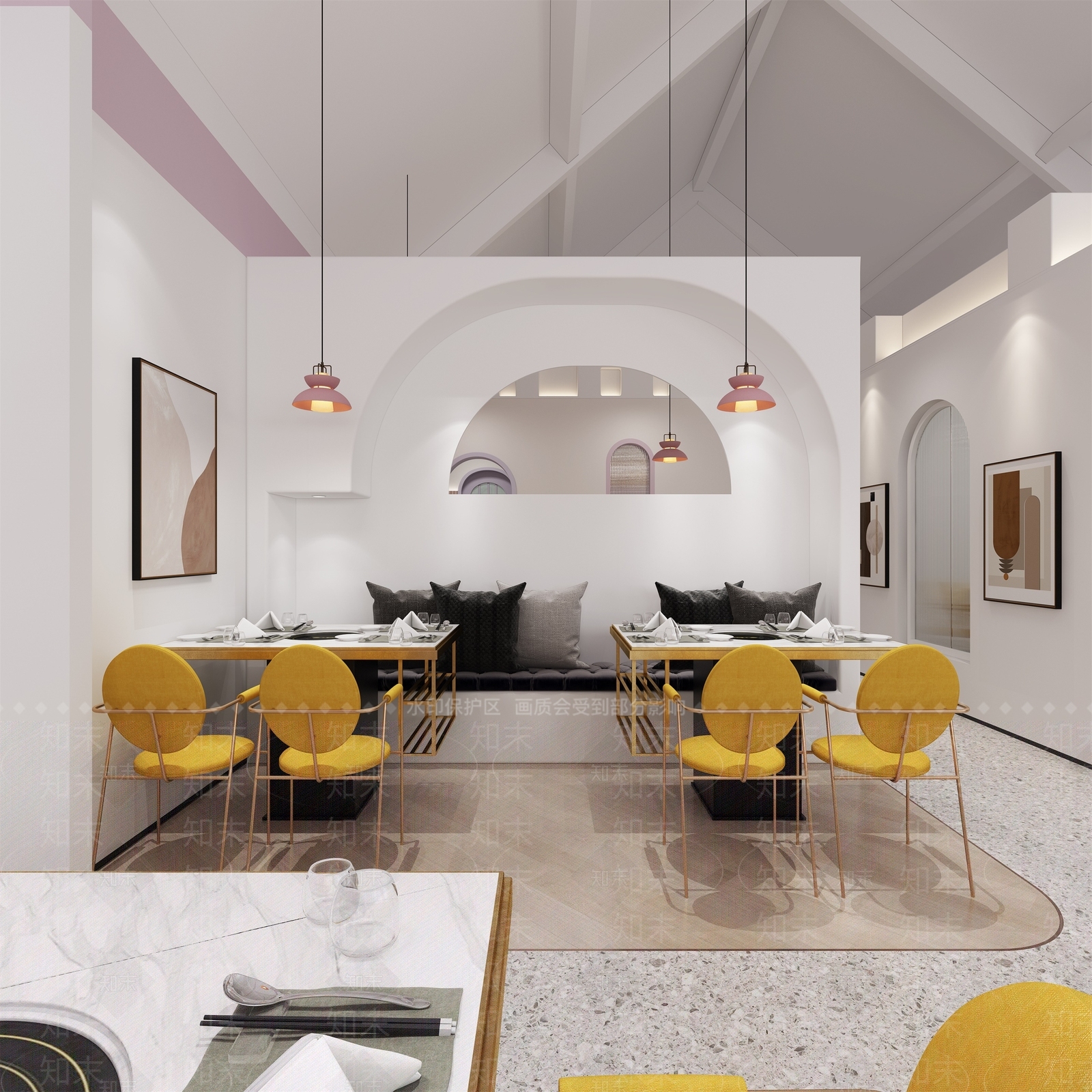 北欧火锅店3D模型下载【ID:370361287】