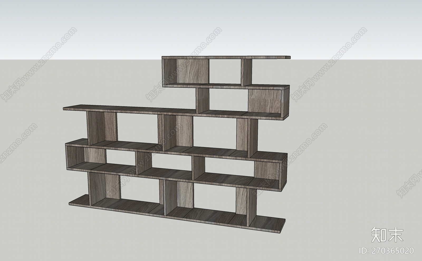 现代风格置物架SU模型下载【ID:270365020】