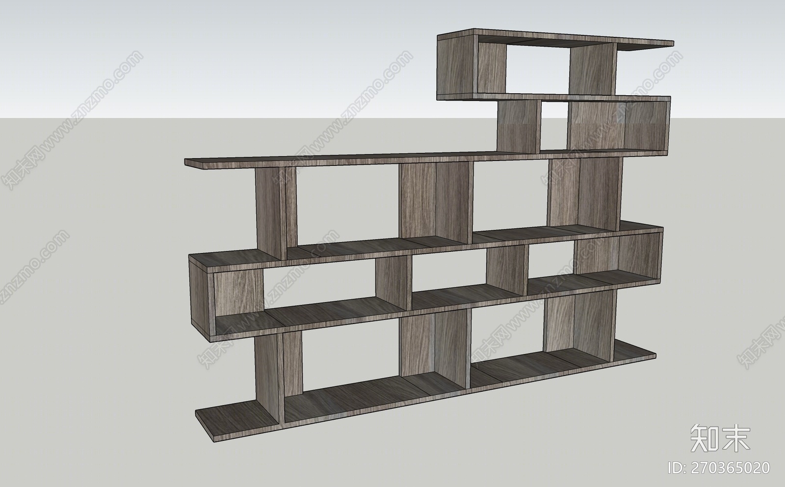 现代风格置物架SU模型下载【ID:270365020】