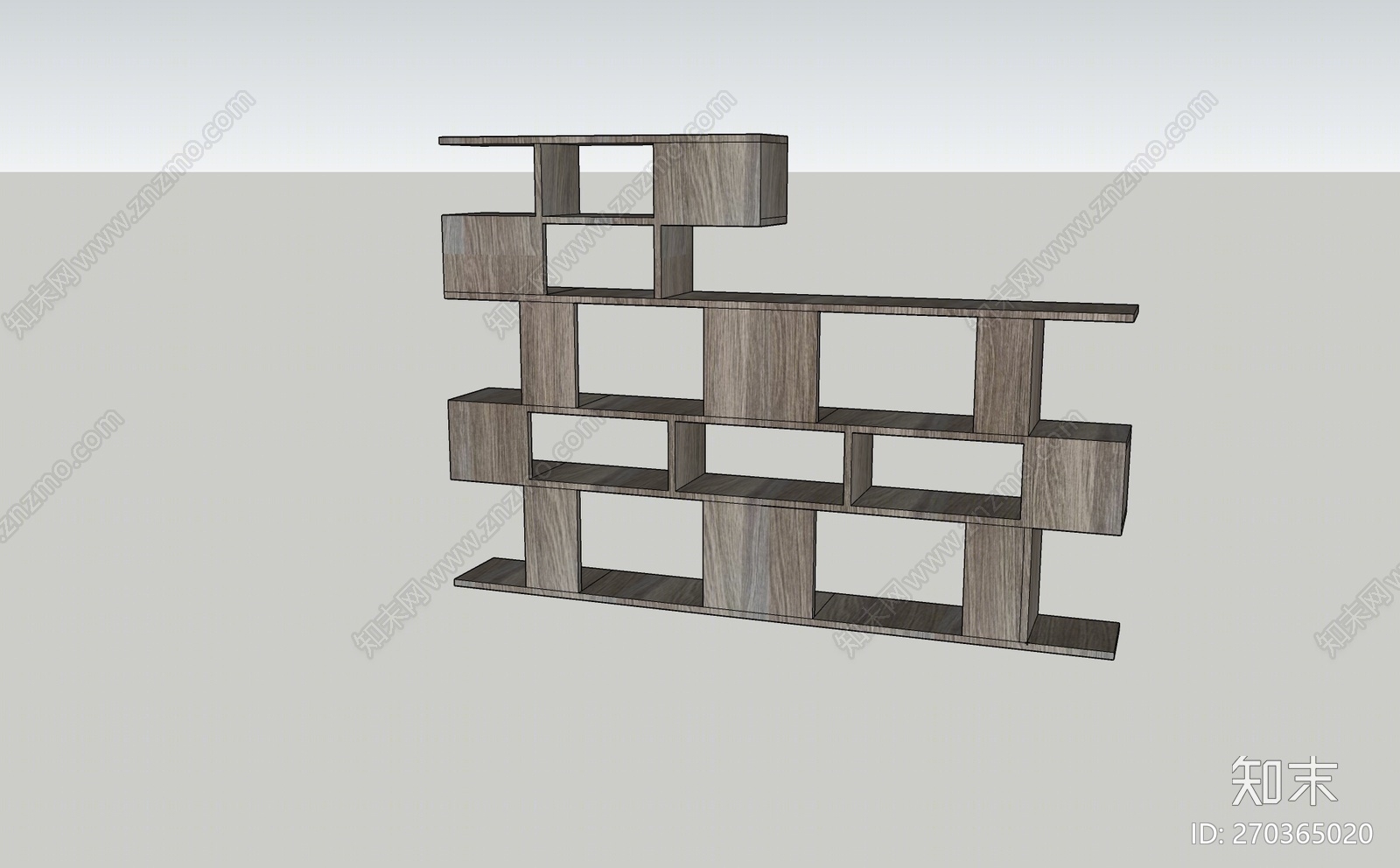 现代风格置物架SU模型下载【ID:270365020】