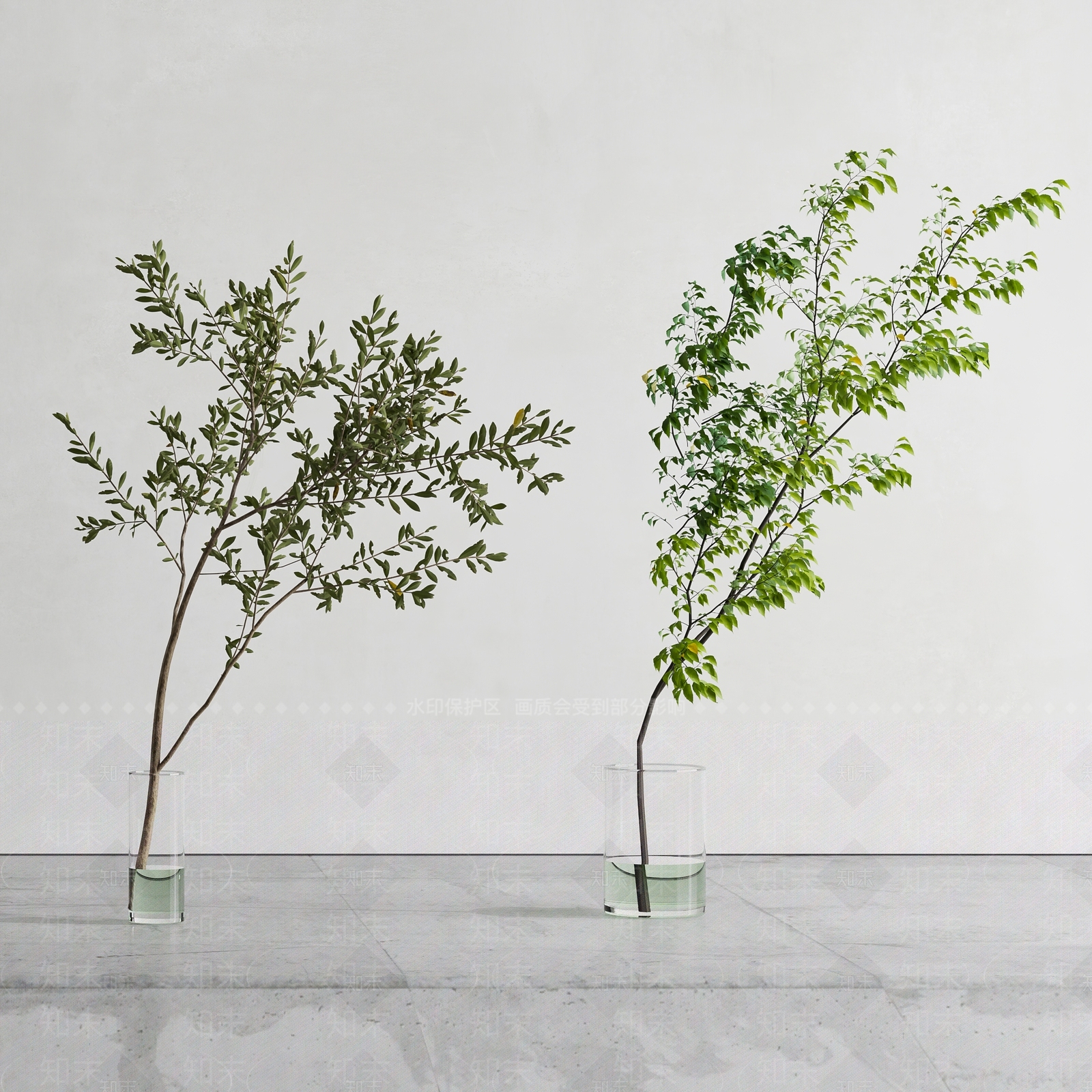 现代水生植物3D模型下载【ID:370388802】
